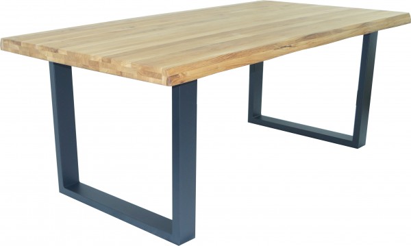Tisch Esstisch Massivholz Eiche geölt Baumkantentisch