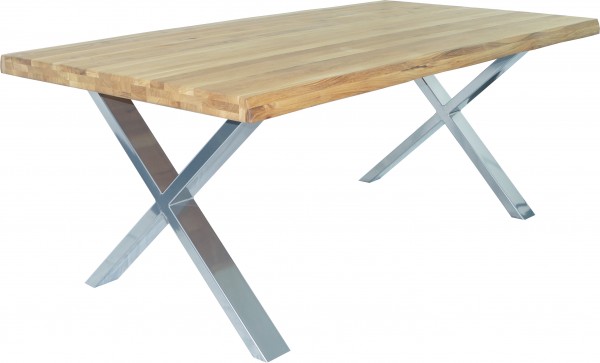 Tisch Esstisch Massivholz Eiche geölt Baumkantentisch